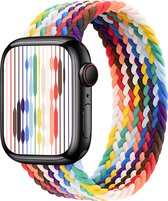 Braided Nylon Solo Loop Mix kleuren B band maat S/M - Geschikt voor Apple Watch 42mm - 44mm - 45mm - 49mm - Verstelbare stretchy elastische gevlochten smartwatchband armband zonder gesp - Voor iWatch Series Ultra/9/8/7/6/SE/5/4/3/2/1 grote modellen