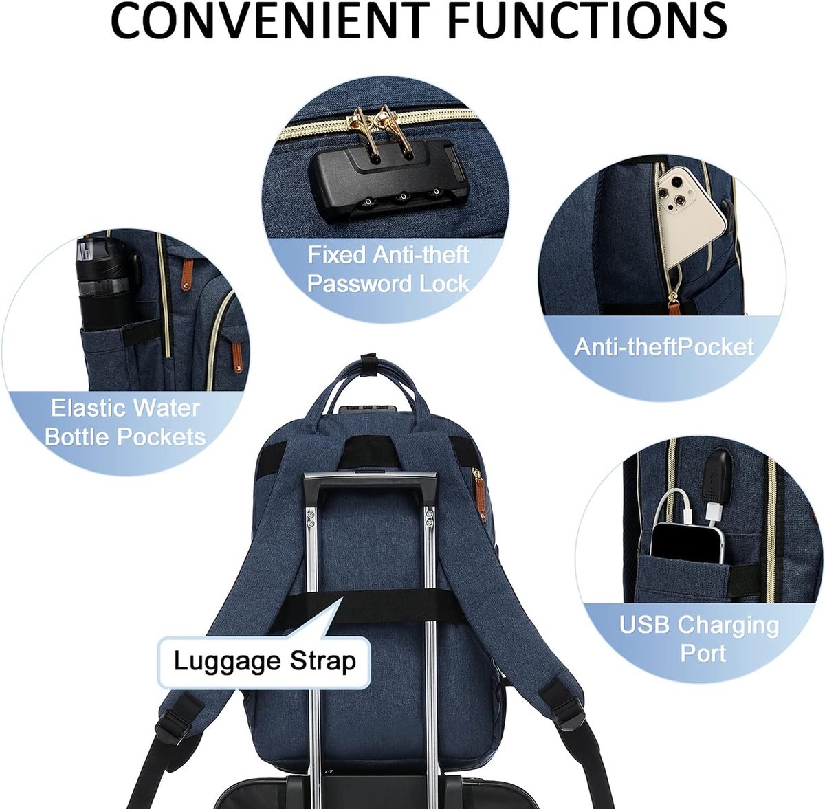 LOVEVOOK Rugzak voor dames en heren, 15,6-17,3 inch, laptoprugzak, waterdicht, schooltas, tieners, meisjes, jongens, rugzak, dagrugzak, universiteit, reizen, werk, grijs, 15.6, Klassiek