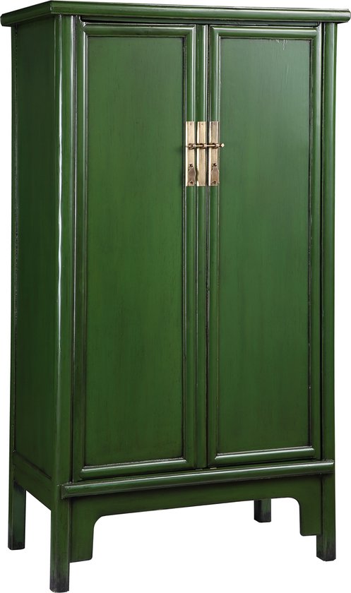 Colours of the Orient Chinese Noodle Kast Donkergroen – Emerald Green – Oosterse Kast – Aziatische Kast – Chinese Kast – Handgemaakt in China
