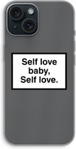 Case Company® - Hoesje geschikt voor iPhone 15 hoesje - Self love - Soft Cover Telefoonhoesje - Bescherming aan alle Kanten en Schermrand