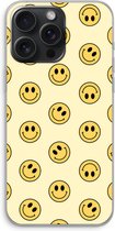 Case Company® - Hoesje geschikt voor iPhone 15 Pro Max hoesje - Smiley N°2 - Soft Cover Telefoonhoesje - Bescherming aan alle Kanten en Schermrand