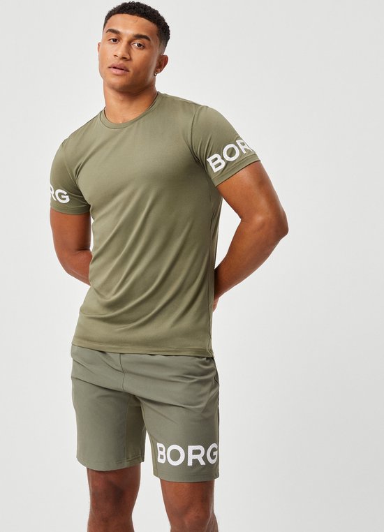 Björn Borg T-shirt - olijfgroen - Maat: XL