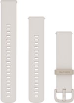 Garmin Quick Release - Bracelet de montre - Siliconen - 20 mm - Yvory - Convient pour Vivoactive 5