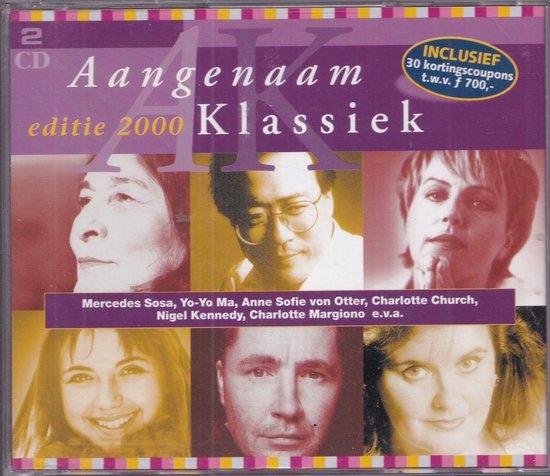2CD Aangenaam Klassiek 2000 - Diverse artiesten spelen werken van beroemde componisten