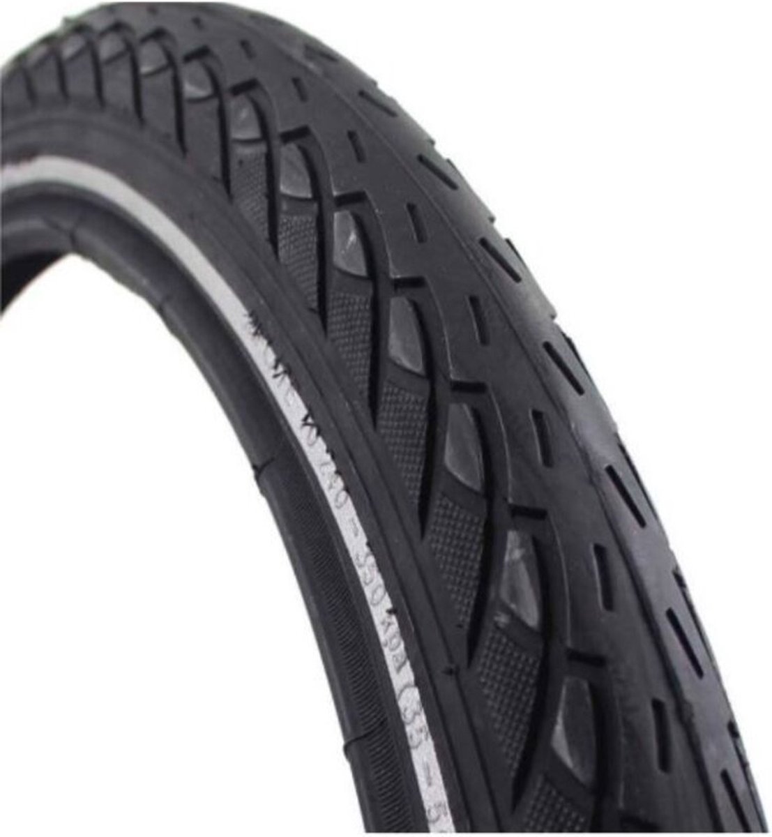 Deli Tire Buitenband - Fietsband Deli 20x1.75 47-406 zwart reflectie