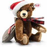 Steiff pluce- Teddybeer ,Kerstman/ Santa Claus-