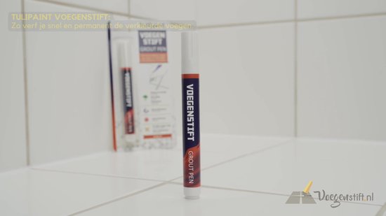 Tulipaint Voegenstift (Crèmewit) - Voegenmarker - Voegenpen - Voegenverf - Voegstift - Voegverf - voegen verven schilderen - voegenfris - voegenreiniger - voegen verf - tegelvoegen schoonmaken schoonmaakmiddel - tegelvoeg voeg stift marker pen