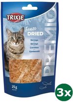 Trixie premio freeze dried shrimps 3x 25 gr