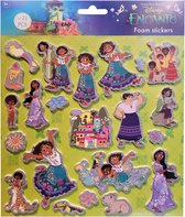 Disney Encanto - Foam stickers 22 stuks met zilver glitter effect - knutselen - verjaardag - kado - cadeau - Maribel