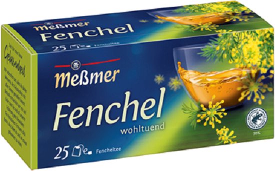 MEßMER tisane fenouil finement aromatique, 25 sachets de thé 12 sachets de 75 g