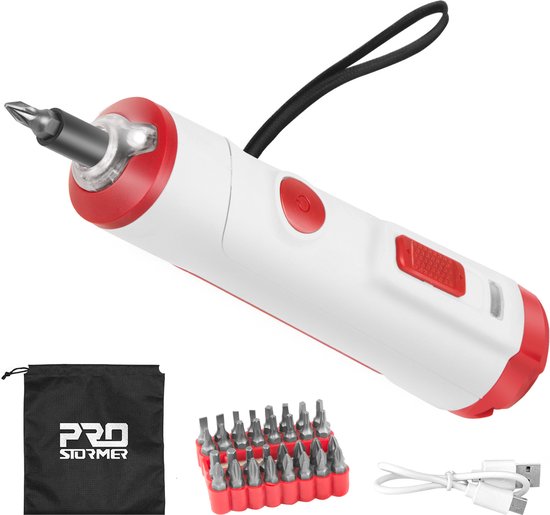 Hi-Spec Roze Gereedschapskist 57-delig - Met 8V Elektrische Schroevendraaier/Boormachine Voor DIY