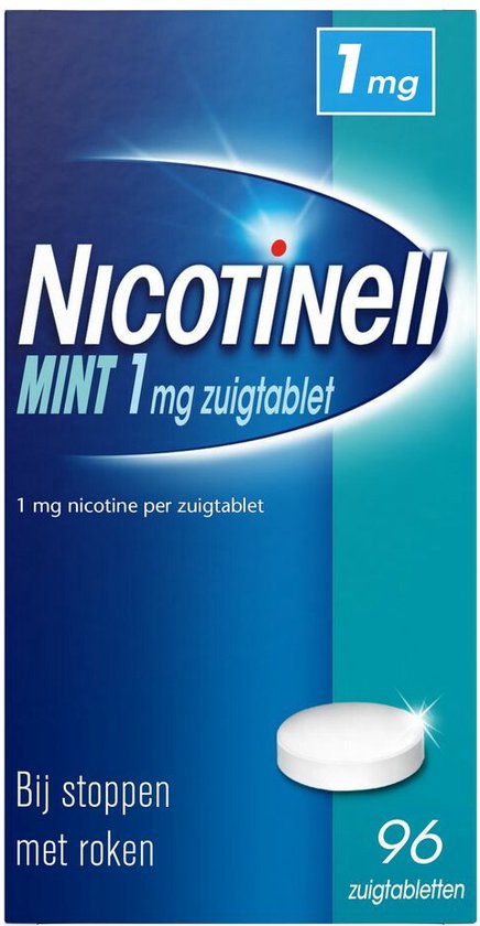 Nicotinell Zuigtablet Mint 1mg 96 zuigtabletten