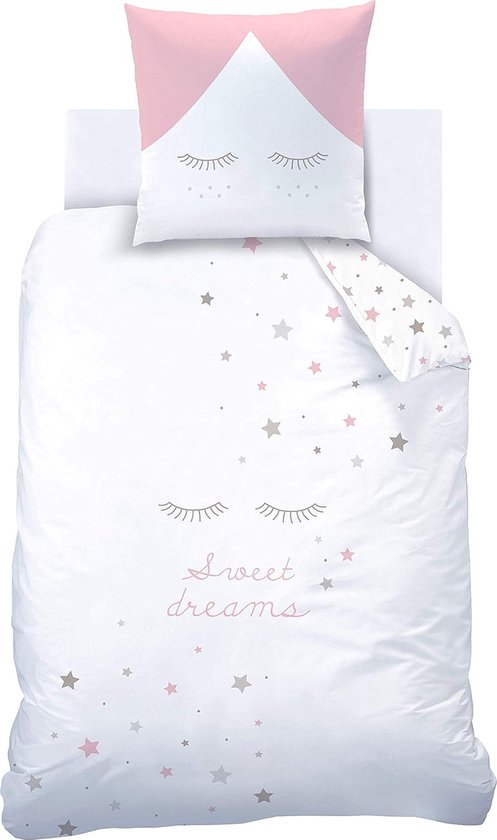 Matt&Rose Parure de lit Etoiles 135x200 cm, parure de lit fille, fais de  beaux rêves,... | bol