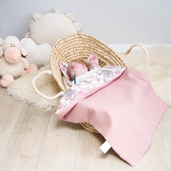 Couverture pour bébé en coton 75 x 60 cm - Couverture en coton avec kussen  30 x 30 cm... | bol.