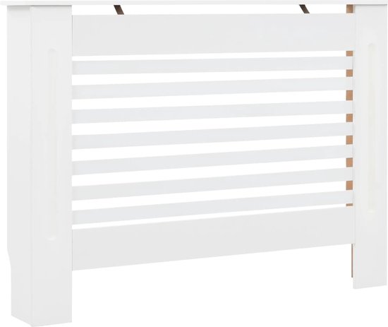 vidaXL Radiatorombouw 112x19x81 cm MDF zwart