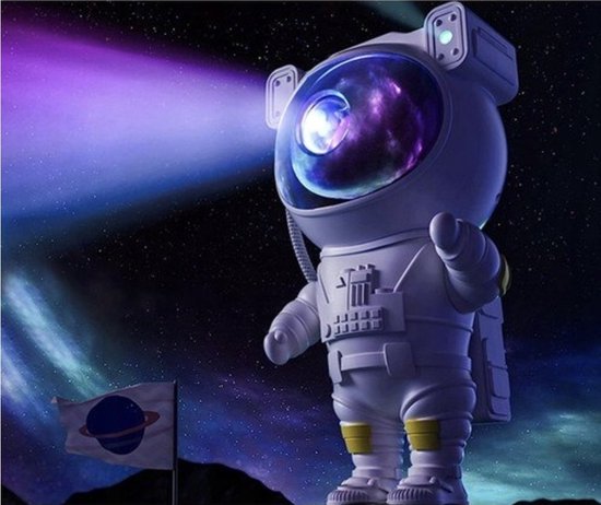 Ilso Star Projecteur Astronaute - Veilleuse - Lampe Kinder - Ciel Étoilé -  LED