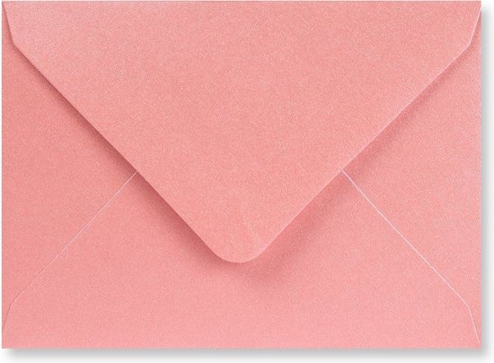 Metallic roze C5 enveloppen 16,2 x 22,9 cm 100 stuks