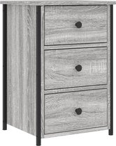 vidaXL Nachtkastje 2 pcs Wasbruin 39 x 34 x 16.5 cm Massief grenenhout