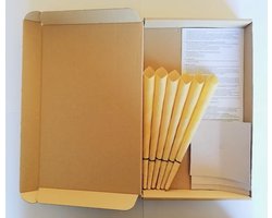 Natura Oorkaarsen met Ontspannende en Verwarmende Kruiden (nr. 2) - 6 stuks - in doos