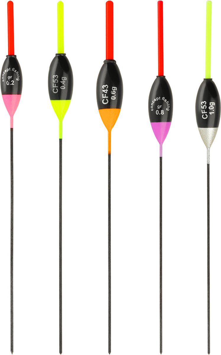 Concept Fishing Dobber CF53 Verwisselbare Antenne 2.2mm - Maat : Rood 0.20g