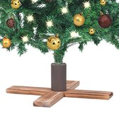 Support pour sapin de Noël The Living Store - Plastique et bois - 54x54x16 cm - Convient aux arbres jusqu'à 2,1 m - Diamètre du tronc d'arbre 19/22/32 mm