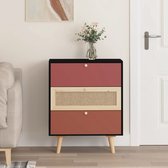 The Living Store Dressoir Classic - bijzetkast - 60 x 30 x 75 cm - bewerkt hout - meubel met 3 lades