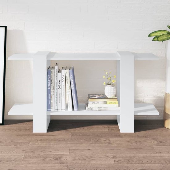 The Living Store Boekenkast Klassiek - 100 x 30 x 51 cm - Wit - Montage vereist