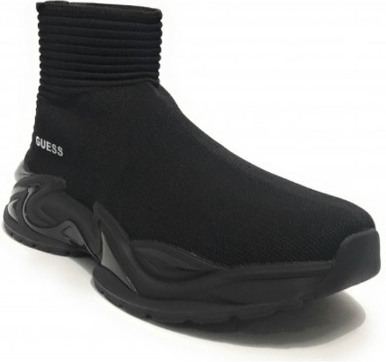 Chaussures homme Guess sneaker Belluno chaussette - Zwart, 43