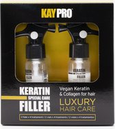 KayPro Keratin Filler 2 pièces x 10 ml - Soins capillaires professionnels - Cheveux Droog et abîmés - Traitement à la kératine
