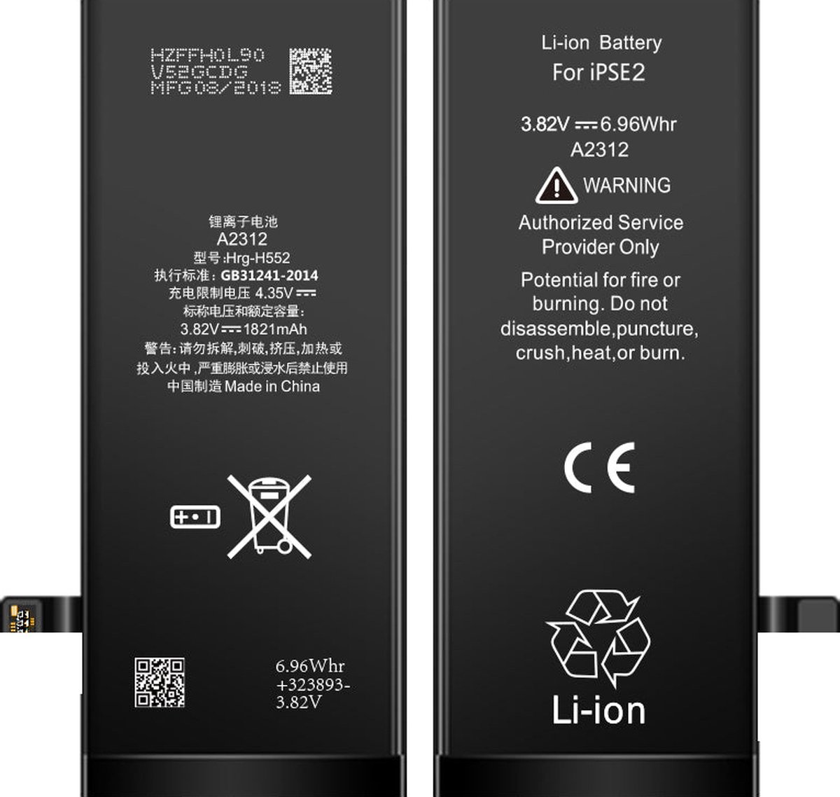 MF pour iPhone SE (2020) Batterie, Batterie, Batterie avec outils | bol.com