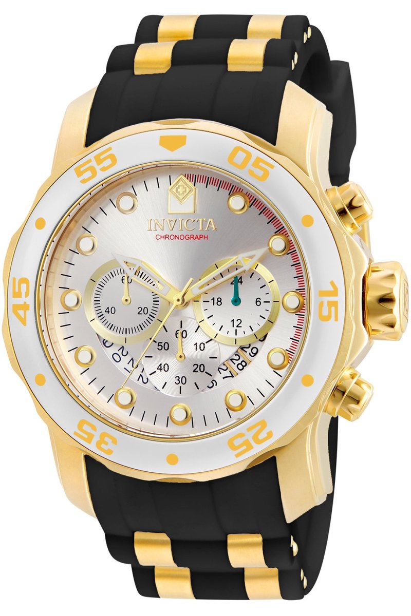 Invicta Pro Diver - SCUBA 6985 Heren Horloge - Waterdicht - Analoog - Quartz Uurwerk - Roestvrij Staal met zilveren Wijzerplaat - 48mm