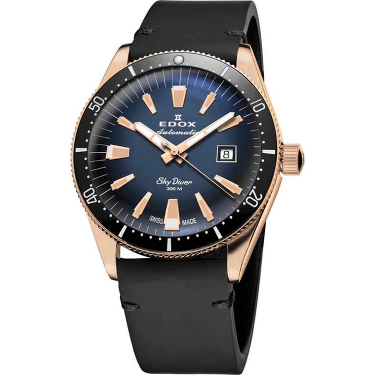 EDOX Skydiver Automatic Set 80126-BRN-BUIDR mannen horloge