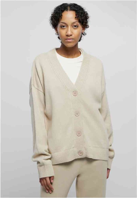 Urban Classics - Big Oversized Lange cardigan - M - Beige