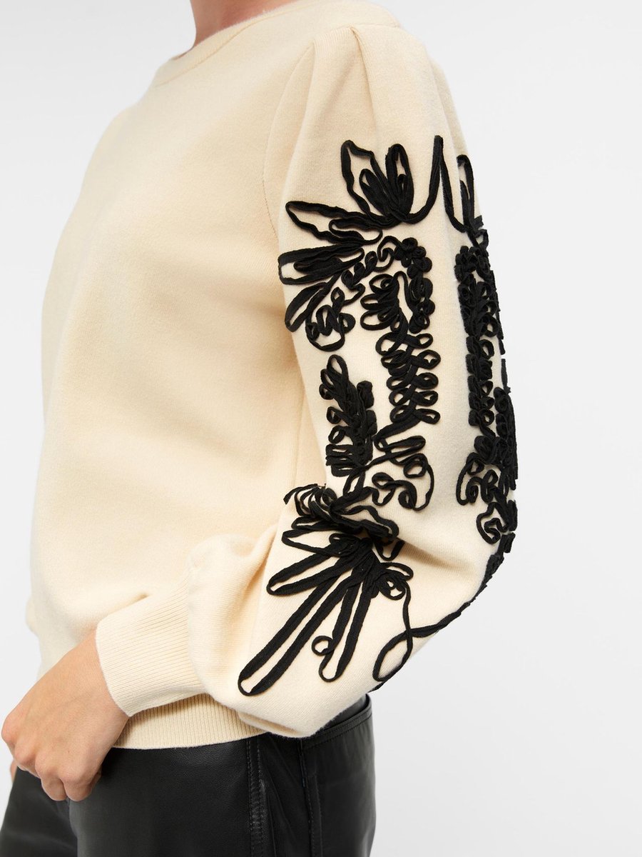 Zwarte OBJECT Trui OBJDORINA LO L/S SWEAT TOP Zwarte OBJECT Trui OBJDORINA LO L/S SWEAT TOP