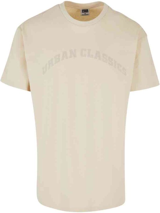 Urban Classics - Oversized Gate Heren T-shirt - S - Beige