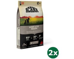 2x2 kg Acana dog light & fit hondenvoer