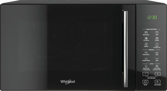 Foto: Whirlpool cook30 combi mwp 295 b aanrecht combinatiemagnetron 29 l 900 w zwart