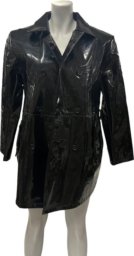 Fashion World - Veste en cuir noir - Taille XL