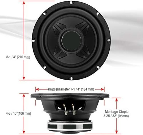 Aangedreven Auto-subwoofer Onder de Stoel, 800 W Enkele 10 Inch 12 V Auto-subwoofer Slanke Versterker Basbehuizing Luidspreker Onder de Stoel Audioapparaat, Compacte