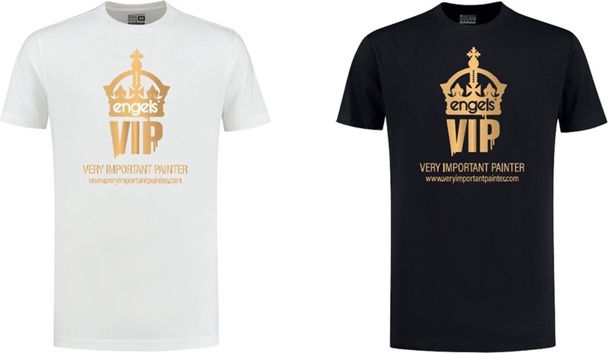Kerst cadeau voor schilders VIP t-shirt zwart maat XL