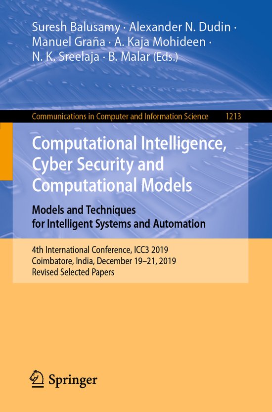 Computational Intelligence Cyber Security and Computational  ... - cover