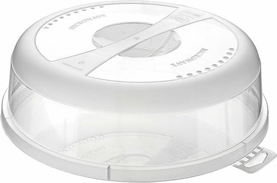 Couvercle Micro-ondes En Plastique Sans BPA - 29 Cm Diamètre Avec Ventilation Réglable