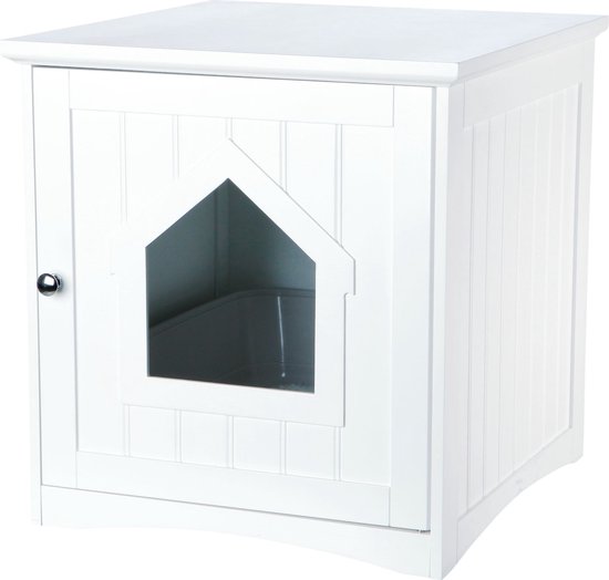 Trixie - Kattenmand Huis - Wit - 51X49X51 cm