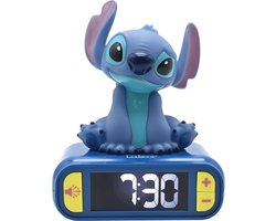 foto van Lilo & Stitch 3D Wekker met nachtlampje en geluiden - sluimerfunctie