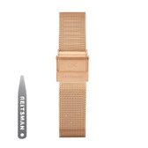 18mm Universele mesh horlogeband goud-Quick Release - Past op Alle Merken met 18mm Aanzetmaat