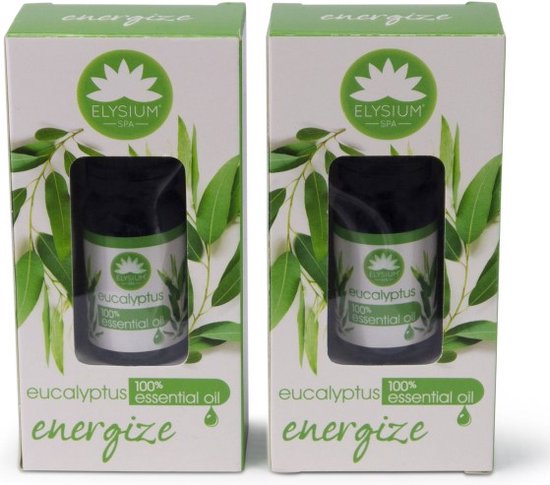 Foto: Essenti le olie energize eucalyptus set van 2 etherische olie energie gevend stimulation anregen aromatische olie 10 ml groene verpakking