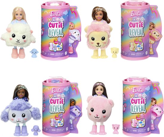 Barbie Comfortabele Chelsea Cutie Reveal T-shirts Geassorteerd Roze