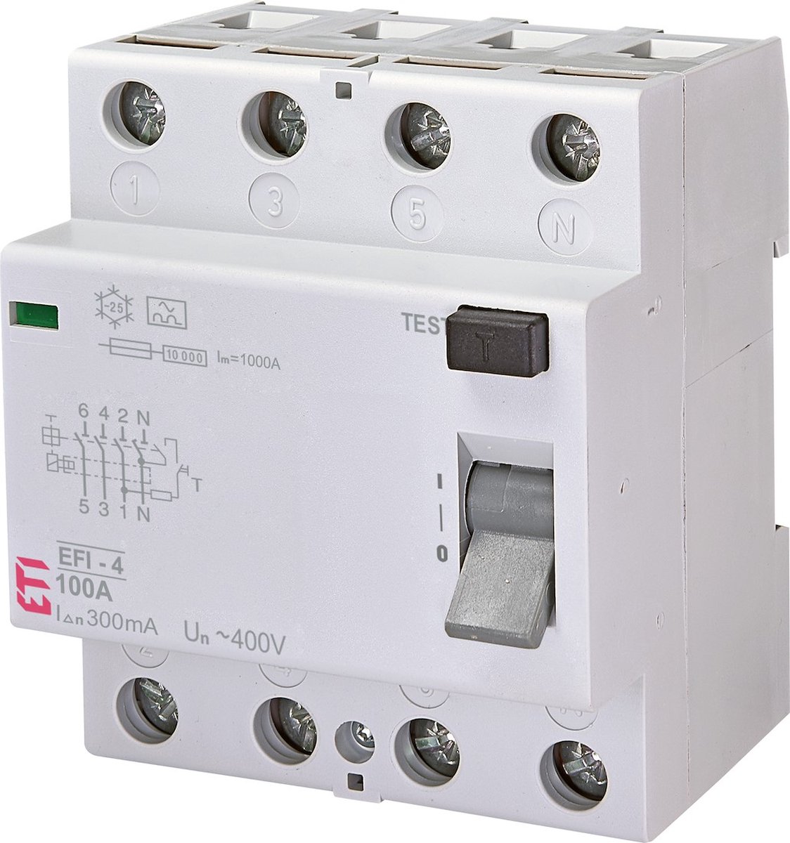 ETI aardlekschakelaar 4-polig 100A 300mA type A (432000076)