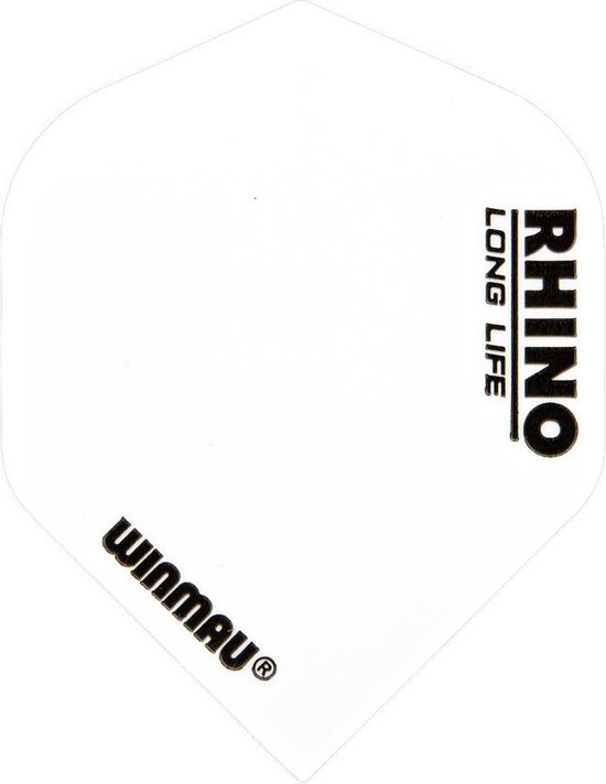 Winmau Rhino White Flight - Dart Flights van Merkloos — afbeelding 5