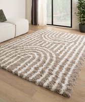 Tapis scandinave rond - Cosy Arch jaune ocre 100 cm rond